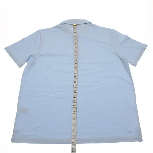 Orchard & Broome NWT Grand Stretch Polo Shirt Size S in Blue Cotton & Spandex